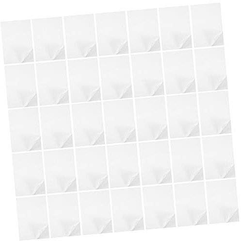 ULTECHNOVO 50stücke Teiliges Transparentes Einseitiges Klebeband Hochwertigem Pet-synthetikpapier Reißfestes Klebeetikett Für Basteln Diy Kunsthandwerk Scrapbooking Geeignet Für Papier Metall