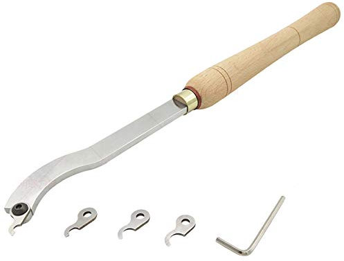 Utensile Per Tornitura Del Legno, Utensili Da Tornio in Legno,Sgorbie Per Legno Con 4 Pezzi Anello Inserti Strumento Di Lavorazione Del Legno HSS Per Macchine Per Legno