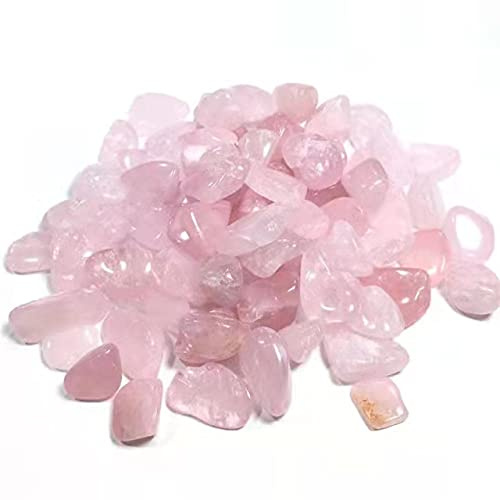 home decoration feng Shui Gemstone Natural Bulk Gravel Rose Quartz Tumbled Stone for Garden Decoration 12-17mm 100g