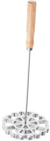 Molde Bunuelos con Mango de Aluminio Rosetón Juego de Hierro Moldes Para Buñuelos De Viento Molde De Gofres Embudo Molde Pastel Utensilios De Cocina Pequeña