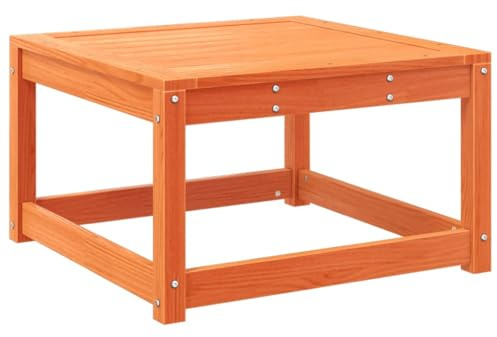 vidaXL Gartenhocker Wachsbraun Massivholz Kiefer
