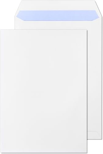 Officely C5 Self Seal Pocket Envelopes 90 GSM 229mm x 162mm, White - Pack of 50