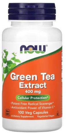 Now Foods – Green Tea Extract 400mg | Antioxidant & Metabolic Support – 100 Vcaps