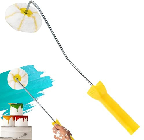 Rullo per pittura ad angolo, per cartongesso, per colori a secco, per colori di precisione, olio e smalto. Pennello per bordi. Rullo per pittura angolare senza cuciture