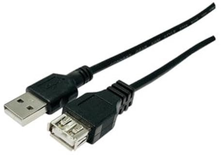 Cavo adattatore USB maschio a USB femmina da 0,30 m, ideale per estendere connessioni e trasferire dati tra dispositivi.