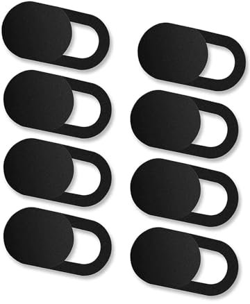 XINSHIKEJI Webcam Abdeckung, Cover Kamera Laptop, 0.027 Ultra dünne Web Kamera Abdeckung für Computer Laptop, Smartphone, PC, Handyzubehör (8 Stück)