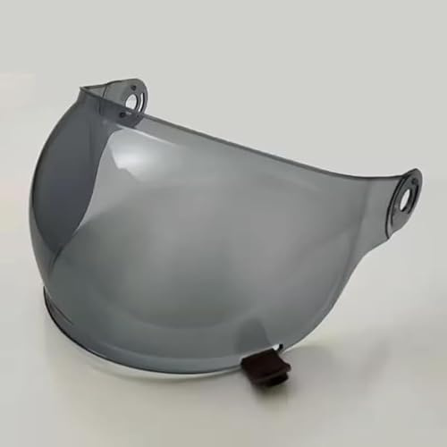YOFAB Visiere Casque Moto pour Bell Bullitt, Casque Moto Pare-Vent Casque Lentille, Remplacement de Visière de Lentille de Casque de Bouclier de Vent de Moto,F Black