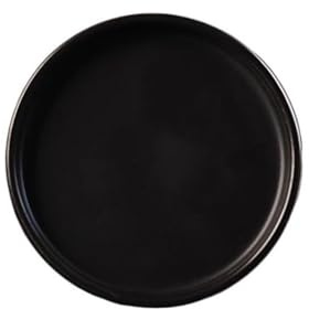 FZL02068LM Soucoupe Soucoupes Rondes for Pots de Fleurs, bac à en céramique for Jardin intérieur et extérieur Coupelle Pot de Fleur(Noir,Grand)