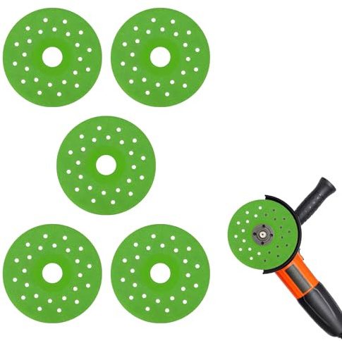 5Pcs Rock Slab Grinding Disc, Porcelain Cutting Disc, Ultra Thin Glass Cutting Disc, Angle Grinder Saw Blade Wheel Polishing for Granite Slabs Marble Glass Ceramics Diamond