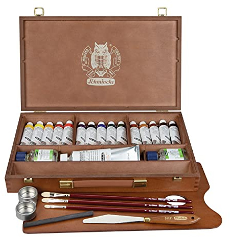 Schmincke MUSSINI Holzkasten Ölmalerei, 15 x 35 ml Set, 70 615 097