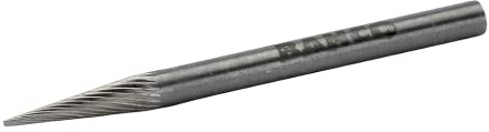 Bahco M0613M03X Medium Pointed Nose Tungsten Carbide Rotary Burr with 16/8 Tooth, 0 V, Silver