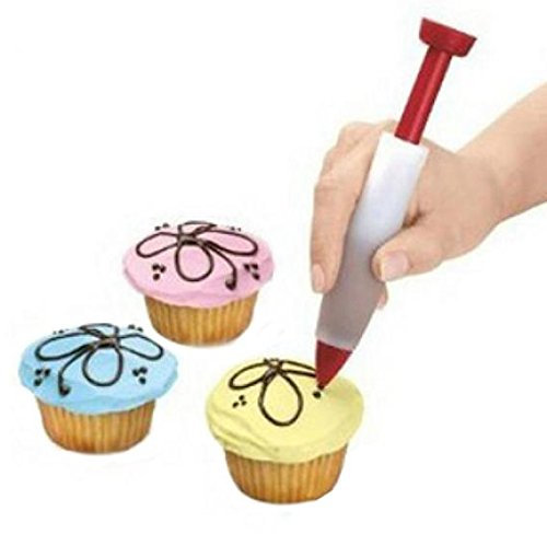 Siringa in silicone per guarniture di torte e dolci, con punta a penna medium Multi