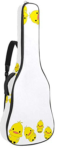 Gitarren-Gigbag, wasserdicht, Reißverschluss, weicher Gitarrenrucksack, Bass, Akustik- und klassische Folk-E-Gitarrentasche, Pink Cheeks
