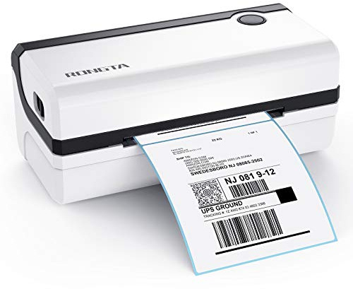 Rongta Etikettendrucker, Thermo-Etikettendrucker 4x6, Etikettendrucker für Versandpakete, Label Marker, kompatibel mit Amazon, Shopify, Etsy, Ebay, UPS, USPS, FedEx(RP420 BLK)