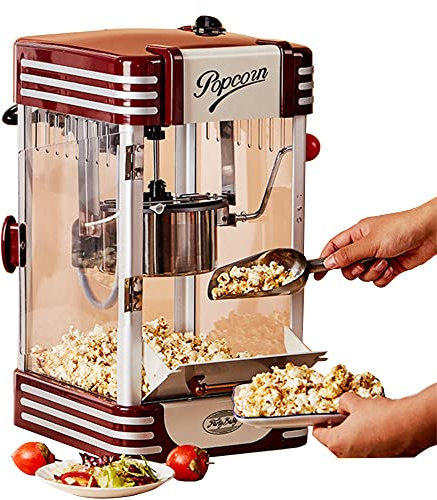Fabricante de palomitas de maíz totalmente automático, Pequeño hogar 1,5 l, olla de acero inoxidable, Tiempo de precalentamiento corto, fabricante de palomitas de maíz, noche de cine, fiesta de niños