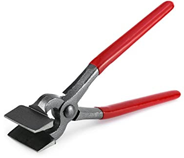 QWORK Flachzange Lederpresszange Lederkantenverstellung Abflachzange DIY Leder Handwerk Werkzeuge für Tasche Gürtel