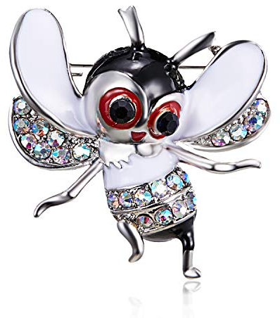 Equirider Petite Broche d’Abeille Cristal Strass Insecte Fourmi Volante Abeille émail épingles Broche Aiguille Badge Cadeaux