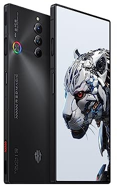REDMAGIC 8S Pro 120Hz Gaming Handy, 5G Android Smartphone, 12GB RAM+256GB ROM, Snapdragon 8 Gen 2, 6.8 AMOLED Full Bildschirm, 6000mAh Gaming Telefon, 50MP Kamera, 65W Ladegerät, Dual-SIM Schwarz
