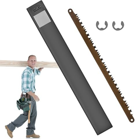 WOTEG Sierra Plegable - Sierra para Madera Plegable 12,6 Pulgadas - Sierra Mano Resistente con Bolsa Almacenamiento y Cuchillas Repuesto, Herramientas Supervivencia al Aire