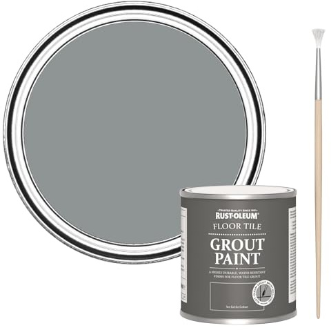 Rust-Oleum Ultra-Durable Mid-Grey Floor Tile Grout Paint - Mid-Anthracite 250ml