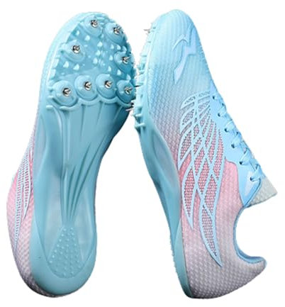 Atletismo Picos Zapatos para Pista y Campo,8 Clavos,Zapatillas Deportivas para Correr Usar Deporte Corriendo Respirable Deportes Zapatos Botas de Spike Profesionales Niños Adulto Training,35-45 EU
