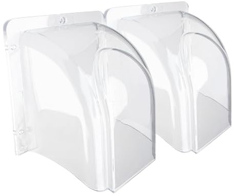 OSALADI 2St wasserdichte Abdeckung für Zugangskontrolle Türklingel Regenschutz für Zugangskontrolle Türgong-Abdeckung draussen schmücken Fingerabdruck-Maschine