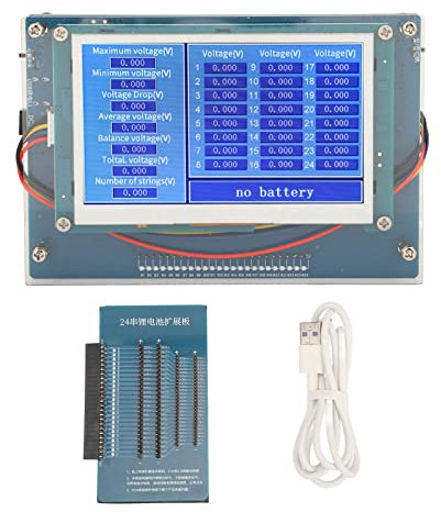 Mini tester per batterie al litio Mavaol, misurazione accurata della tensione da 2 V a 4,5 V, avvisi in tempo reale, design portatile per hobbisti e professionisti