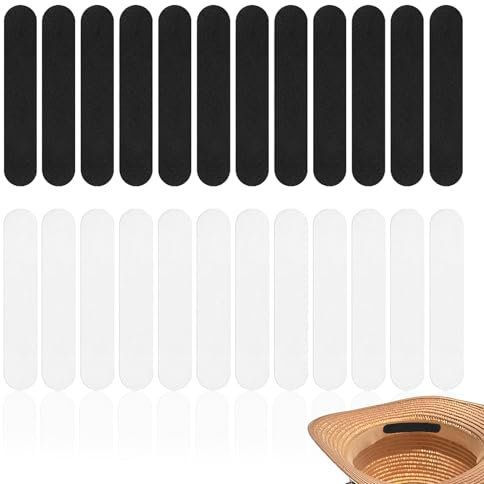 AONAYO Lot de 24 réducteurs de taille de chapeau, rembourrage de casque, réducteur de chapeau, bande intérieure pour rétrécir, bande de chapeau intérieure, ruban adhésif pour enfiler et réduire la