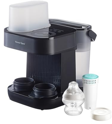 Tommee Tippee Perfect Prep Pro Machine, Formula Powder Dispenser & Baby Bottle Maker with Antibacterial Water Filter & Personalised App Support