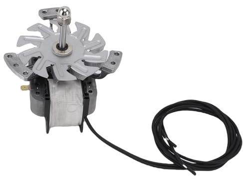 AUNMAS Motor de Horno y 6 Aspas de Ventilador, 1900 Rpm, 65-120 CFM, Aluminio Resistente Al Calor, Kit de Aspas de Ventilador de Repuesto para Hornos y Equipos de limpieza.