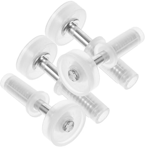 Gadpiparty Kit De Quincaillerie Pour Porte Pliante Accordéon 4 Pièces En Métal, Charnières Pivotantes Robustes Pivots Supérieurs, Adapté Pour Portes De Placard Éclaire Silencieux Usage Résidentiel