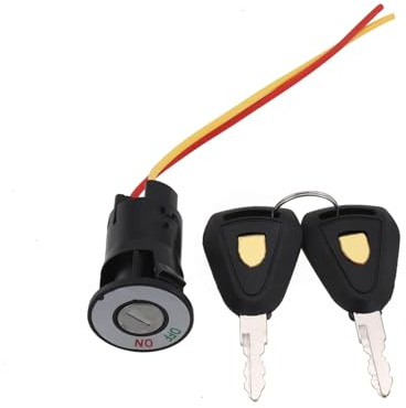 Blocchetto Accensione Moto 1 Set Di Interruttore A Chiave Accensione Per Bici Elettrica A 2 Posizioni Per Scooter Elettrico Lucchetto(2pin L)