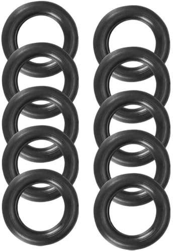 ROWORKX 10Pcs Nitrile Rubber O-Rings - 15mm OD x 9mm ID x 3mm Width Sealing Gaskets for Hose, Faucet, Plumbing, Automotive and General Repair Applications | NBR Material, Oil and Wear Resistant, For Hose, Faucet, Plumbing, Automotive and General Repair, Black