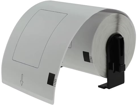 MORRENT® DK-11241 Versandetiketten 102x152 mm (4x6 Zoll) – 1 Rolle = 200 Etiketten mit Rahmen | Ultra-Stark Permanent | für Brother QL-1050 QL-1060N QL-1100 QL-1110NWB QL-800 QL-810W QL-820NWB QL-720N