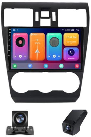 Android 13 Double Din Car Stereo Head unit For Subaru Forester 4 SJ 2012-2015 9 Inch Touchscreen Bluetooth Car Stereo with FM/DVR+Reverse Camera/Wifi/DSP/Steering Wheel Controls(NF-2)