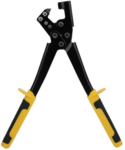 Fockety Pince à Sertir pour Goujons en Acier, Pince à Poinçonner Efficace pour la Fixation de Quille en Acier Léger, pour les Travailleurs de la Construction de Plafonds de Décoration