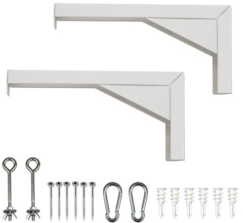 Elite Screens Universal-Projektor-Leinwand, 30,5 cm, Weiß, verstärkte Metallkonstruktion, Wand- oder Deckenmontage, inkl. Haken und Beschläge