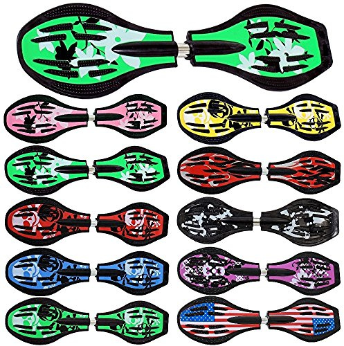 Waveboard Original Funtomia mit ABEC9 Kugellager inkl. Tasche - Bis 120kg - (Verschiedene Farbdesigns)