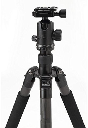 GOWE profesional de fibra de carbono trípode fotográfico de Viaje Portátil Trípode/soporte de cámara + Pro Rótula de bola para cámara réflex digital