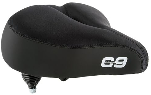Cloud-9 Cruiser Select Saddle, 10.5 x 10.75, Black Lycra Top