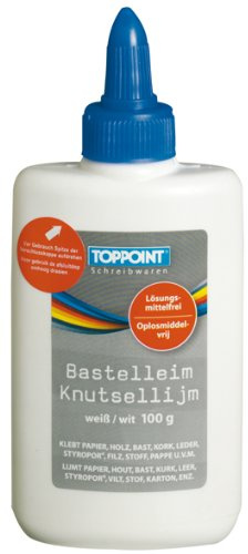 10x Bastelkleber Bastelleim 1000g / 1kg / Farbe: weiß