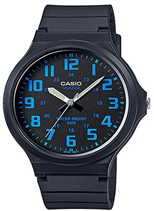 Casio Herren-Armbanduhr Collection Analog Quarz Resin MW-240-2BVEF