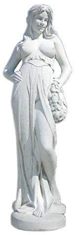 Antike Steinfigur Griechische Frauen Statue Nackte Statue Gartenfigur