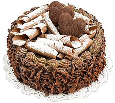 Schokokuchen mit Herz 15 cm Lebensmittelattrappe Fake Food Schokotorte Attrappe