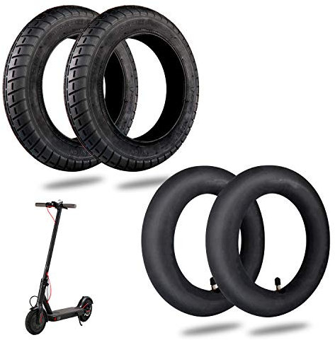 ANSENI® Pack Cámara de Aire 10 y Ruedas de 10 Pulgadas de Reemplazo para Patinete Electrico de 10 Pulgadas,Neumáticos de Repuestos