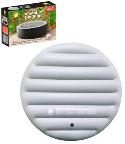 SHATCHI Cubierta de SPA de Ahorro de energía para bañera de hidromasaje Mspa, Tapa Inflable, protección contra desbordamiento, tecnología Aislante de Calor, para 4 Personas, vejiga Redonda de hasta