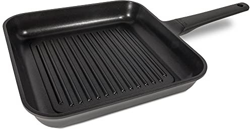 Moneta Lirica Bistecchiera 28x28 cm in alluminio pressofuso, anche per induzione