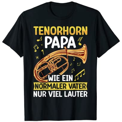 Herren Tenorhorn Papa - Instrument - Tenorhorn T-Shirt