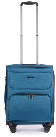 Stratic Bendigo Light+ Koffer Weichschale Reisekoffer Trolley Rollkoffer, TSA Kofferschloss, 4 Rollen, Erweiterbar