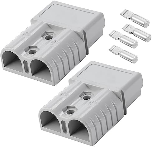 2 pièces Connecteurs de Bornes de Batterie Voiture, 120A 600V Prise de Connecteur Rapide de Batterie, Cosse de Batterie Rapide Voiture, pour Camping-Car, Caravane und Grandes Machines Électriques